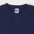 画像3: 90's RUSSELL 前V ブランクスウェット "NAVY / MADE IN USA" (3)