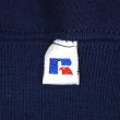 画像4: 90's RUSSELL 前V ブランクスウェット "NAVY / MADE IN USA" (4)