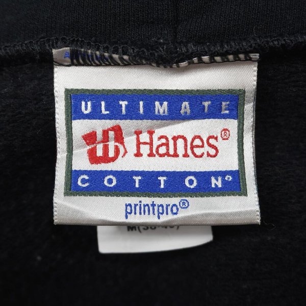 画像2: Early 00's Hanes ブランクスウェットパーカー "ULTIMATE COTTON / BLACK" (2)