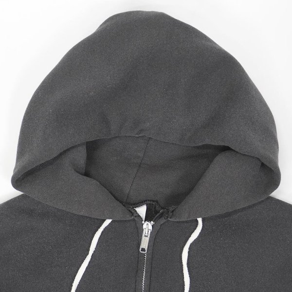 画像3: 80's Hanes フルジップ スウェットパーカー "MADE IN USA / BLACK" (3)