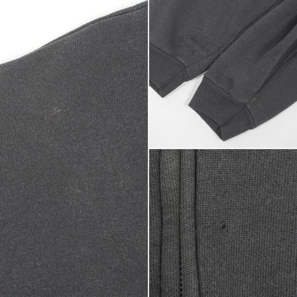 画像4: 80's Hanes フルジップ スウェットパーカー "MADE IN USA / BLACK" (4)