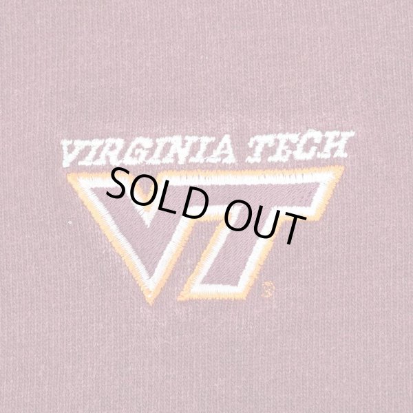 画像2: 90-00's Barbarian コットンカーディガン "VIRGINIA TECH" (2)