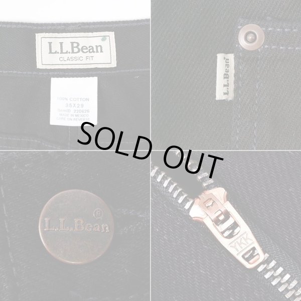 画像4: 00's L.L.Bean ブラックデニムパンツ “W35 L29 / DEADSTOCK” (4)