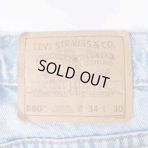 画像3: 90's Levi's 560 デニムパンツ "MADE IN USA / W34 L30" (3)