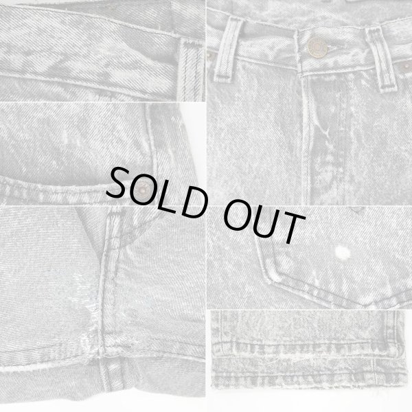 画像5: 90's Levi's 501-0686 ケミカルウォッシュ ブラックデニムパンツ "MADE IN USA / W33 L30" (5)