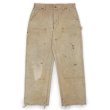 画像1: 00's Cahartt ダブルニー ダックペインターパンツ "FADE BROWN / W32 L30相当" (1)