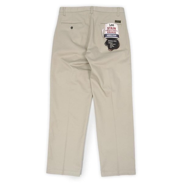 画像1: 00's Lee 2タック チノトラウザー "W32 L30 / LIGHT BEIGE / DEADSTOCK" (1)