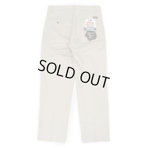 画像1: 00's Lee 2タック チノトラウザー "W32 L30 / LIGHT BEIGE / DEADSTOCK" (1)