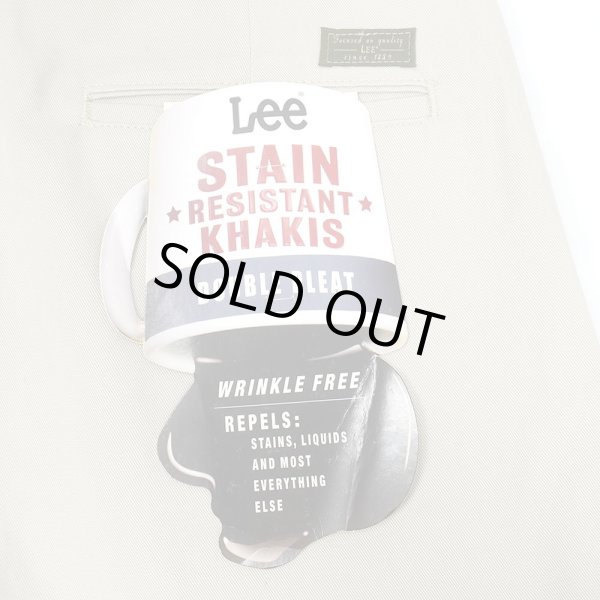 画像3: 00's Lee 2タック チノトラウザー "W32 L30 / LIGHT BEIGE / DEADSTOCK" (3)