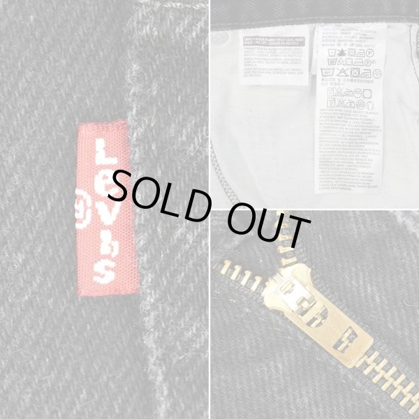 画像4: 00's Levi's 550 ブラックデニムパンツ "W36 L30" (4)
