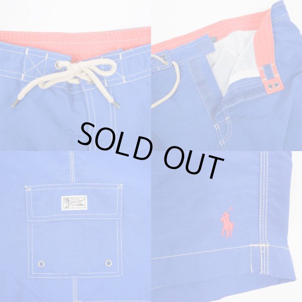 画像4: 00's Polo Ralph Lauren ナイロンショーツ "BLUE" (4)