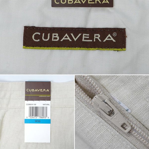画像4: 00's CUBAVERA リネンコットン カーゴショーツ "DEADSTOCK" (4)