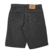 画像2: 90's Levi's 550 ブラックデニムショーツ "MADE IN USA / W32 L00" (2)