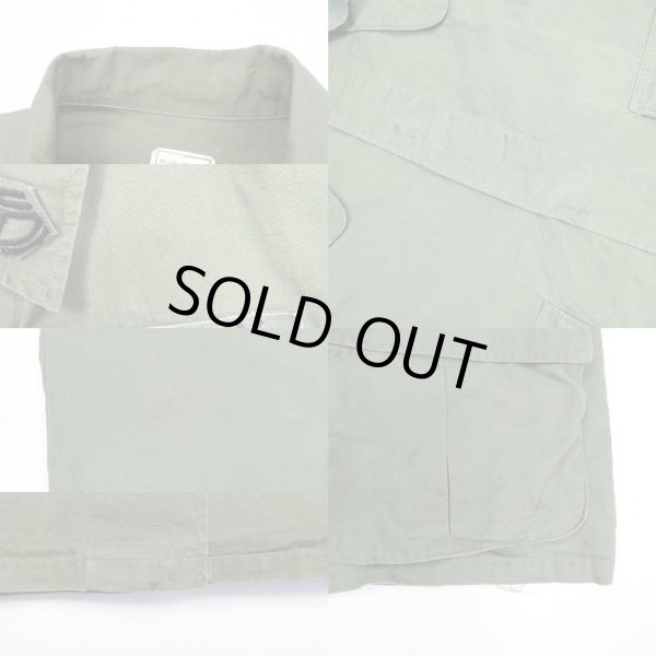 画像4: 70's US.ARMY ジャングルファティーグジャケット "MEDIUM-LONG" (4)