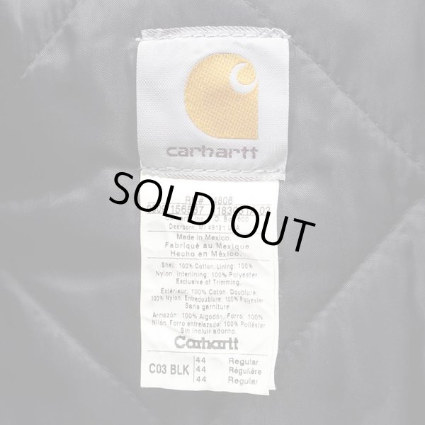 画像3: 00's Carhartt トラディショナルコート "企業ロゴ刺繍" (3)