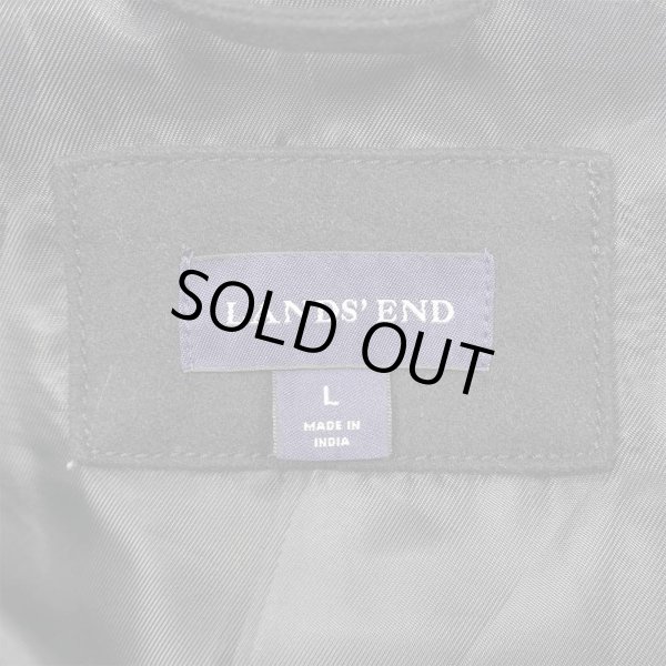 画像3: 00's LANDS' END ウールハリントンジャケット “BLACK” (3)