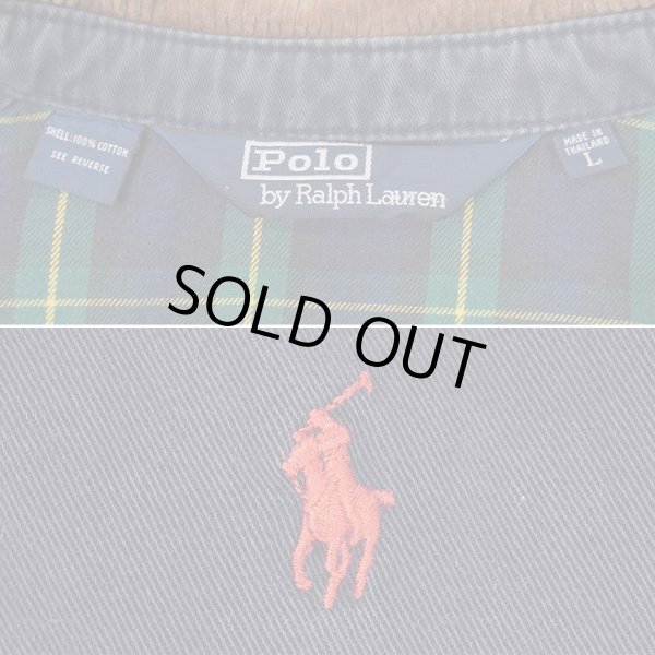 画像2: 90's Polo Ralph Lauren コットンツイル スウィングトップ (2)