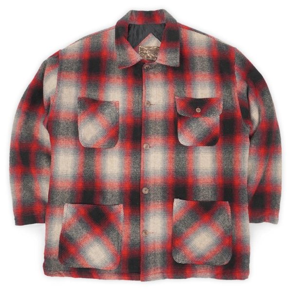 画像1: 90's URBAN EQUIPMENT オンブレチェック柄 ウールジャケット (1)