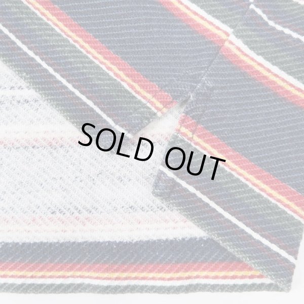 画像4: 90's FADED GLORY マルチボーダー柄 ヘンリーネックカットソー (4)