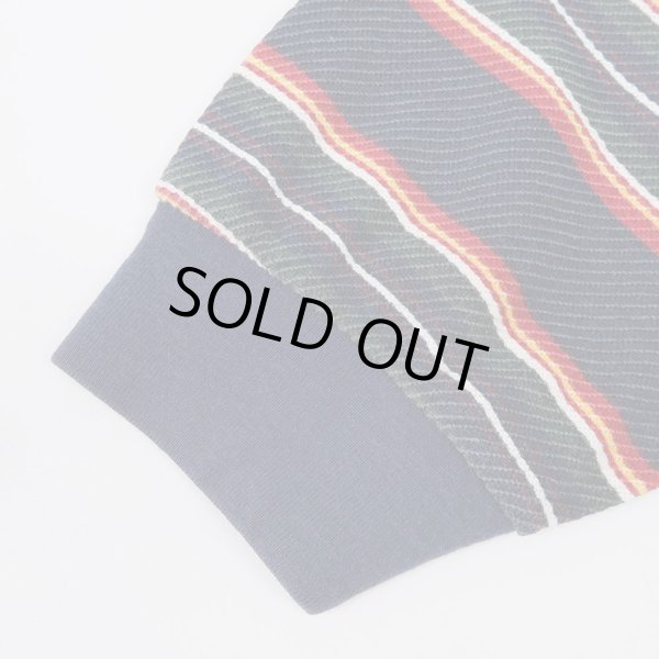 画像5: 90's FADED GLORY マルチボーダー柄 ヘンリーネックカットソー (5)