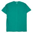 画像1: 80's Fruit of the loom ポケットTシャツ "DEADSTOCK / EMERALD / MADE IN USA" (1)