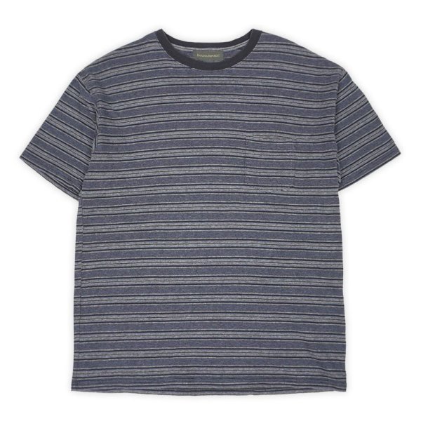 画像1: Early 00's Banana Republic マルチボーダー ポケットTシャツ (1)