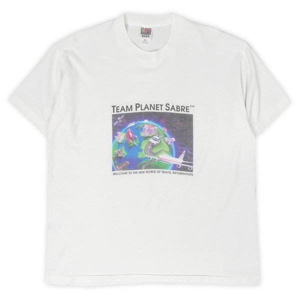 画像1: 90's TEAM PLANET SABRE プリントTシャツ "Fruit of the loom Body / MADE IN USA" (1)