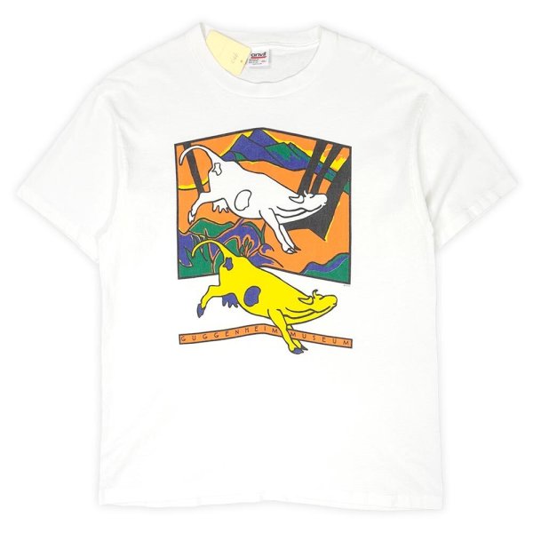 画像1: 90's FRANZ MARC / GUGGENHEIM MUSEUM ポップアートTシャツ "MADE IN USA" (1)