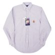 画像1: 90's Polo Ralph Lauren ストライプ柄 ボタンダウンシャツ "DEADSTOCK" (1)