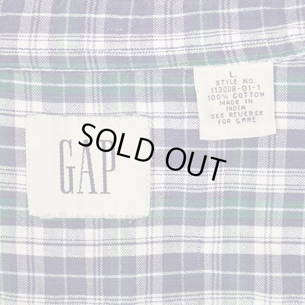 画像2: 90-00's OLD GAP S/S プルオーバー ボタンダウンシャツ (2)