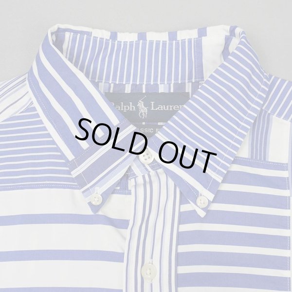 画像3: 90's Polo Ralph Lauren パッチワーク ボタンダウンシャツ "CLASSIC FIT" (3)