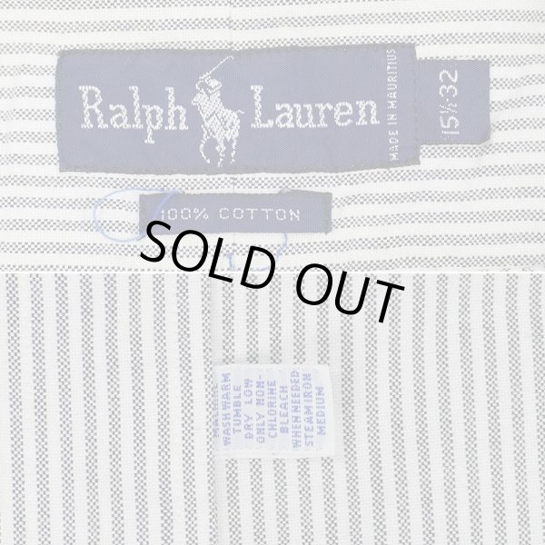 画像2: 90's Polo Ralph Lauren ストライプ柄 ボタンダウンシャツ (2)
