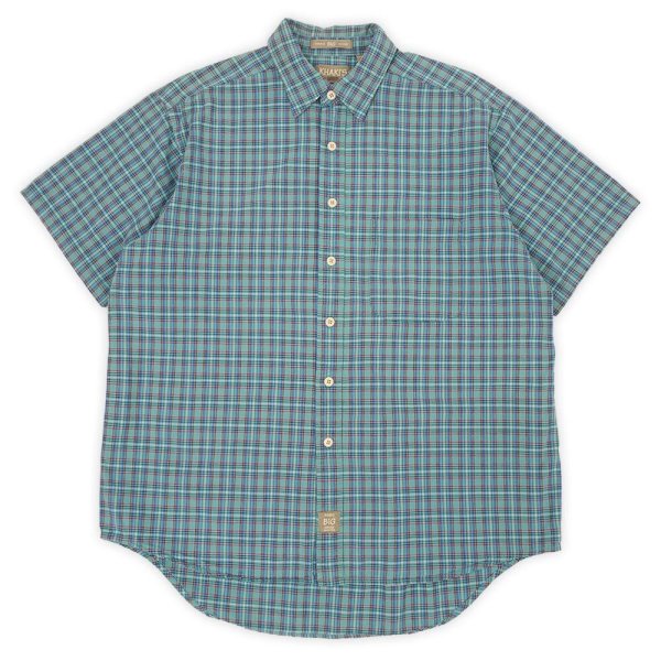 画像1: 90's KHAKI'S by ARROW S/S レギュラーカラーシャツ "BIG OXFORD" (1)