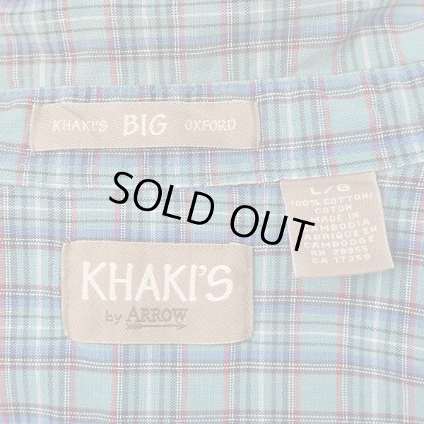 画像2: 90's KHAKI'S by ARROW S/S レギュラーカラーシャツ "BIG OXFORD" (2)