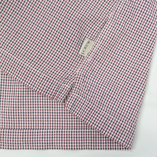画像4: 00's J.CREW S/S シアサッカー ボックスシャツ (4)
