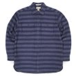 画像1: Early 00's L.L.Bean ボーダー柄 シャモアクロス ワークシャツ "DEADSTOCK" (1)