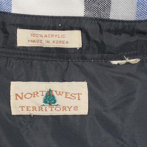 画像2: 90's NORTH WEST TERRITORY アクリル フランネルシャツ (2)
