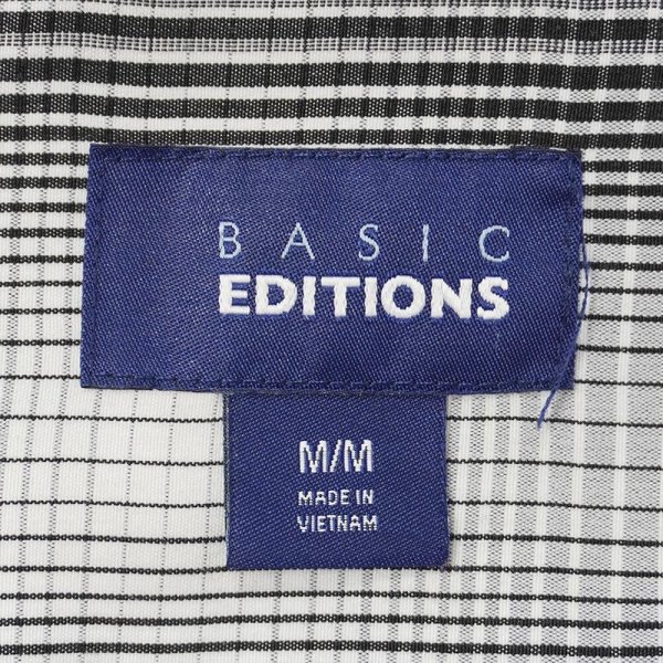 画像2: 00's BASIC EDITIONS S/S レギュラーカラーシャツ "Black Ombre Praid" (2)