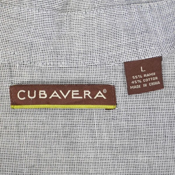 画像2: 00's CUBAVERA S/S ピンチェック柄 キューバシャツ (2)
