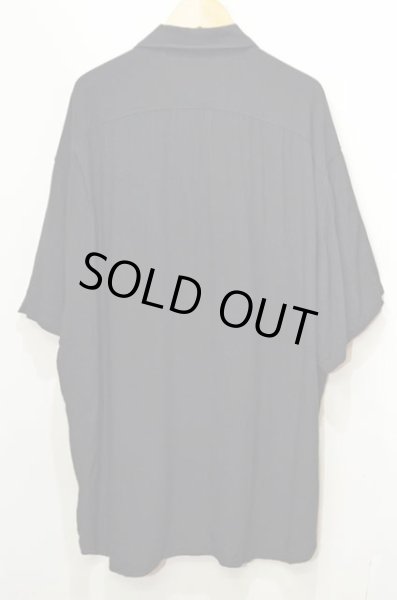 画像2: 90's JAMS WORLD S/S レーヨンシャツ “BLACK / MADE IN USA” (2)