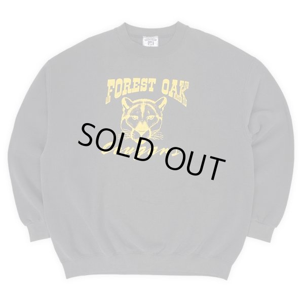 画像1: 90's Lee カレッジプリントスウェット "MADE IN USA / FADE BLACK" (1)