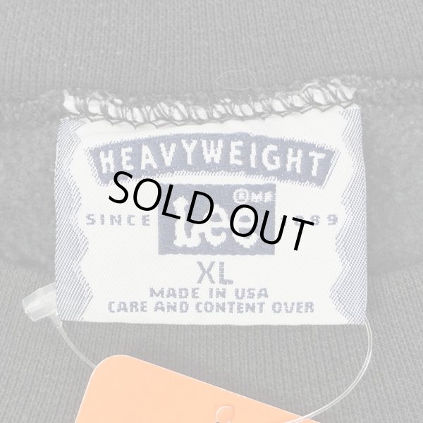 画像2: 90's Lee カレッジプリントスウェット "MADE IN USA / FADE BLACK" (2)