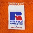 画像2: 90-00's RUSSELL 前V ブランクスウェット "ORANGE" (2)