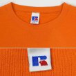 画像3: 90-00's RUSSELL 前V ブランクスウェット "ORANGE" (3)