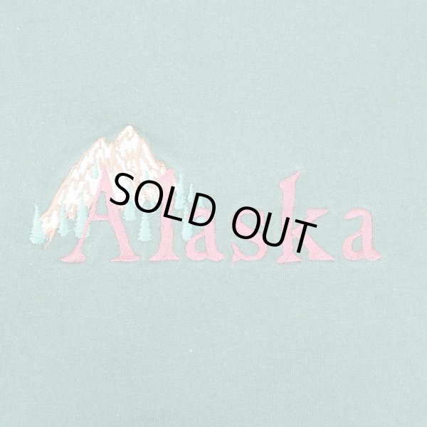 画像3: 90's Alaska 刺繍ロゴ スーベニアスウェット (3)