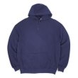 画像1: 90's JERZEES ブランクスウェットパーカー "FADE NAVY / MADE IN USA" (1)