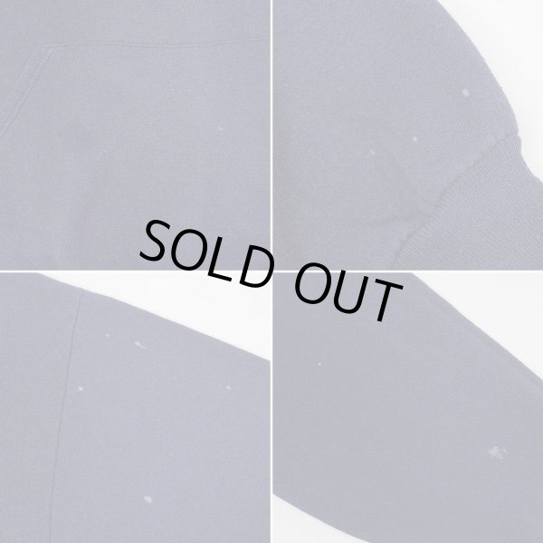 画像3: 90's JERZEES ブランクスウェットパーカー "FADE NAVY / MADE IN USA" (3)