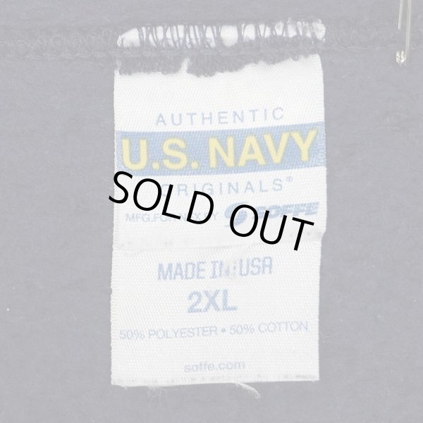 画像2: 00's US.NAVY フルジップ スウェットパーカー "MADE IN USA" (2)