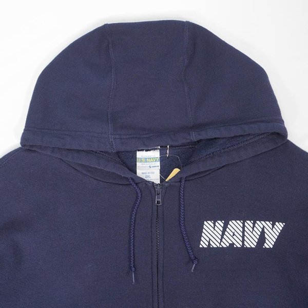 画像3: 00's US.NAVY フルジップ スウェットパーカー "MADE IN USA" (3)