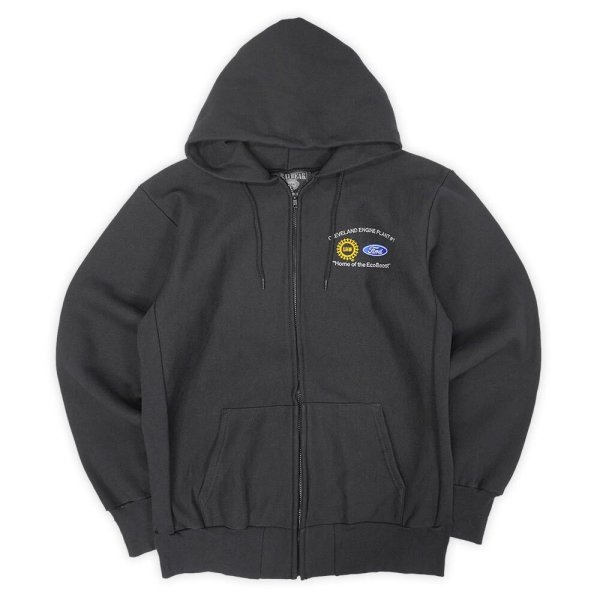 画像1: 90's GRAYBEAR リバースウィーブタイプ フルジップ スウェットパーカー "MADE IN USA / DEADSTOCK" (1)